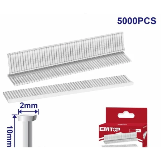 EMTOP 10mm Upholstery Staple Nails - 5000 Pieces ENAL0310 EMTOP 10mm Upholstery Staple Nails - 5000 Pieces ENAL0310
