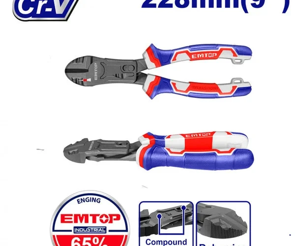 EMTOP EPLRCD0951 9-inch Heavy Duty Side Cutter Pliers - Emtop