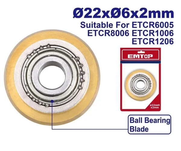 EMTOP ETCR6005B Heavy Duty Tungsten Carbide Blades for Large Tile Cutter - Emtop