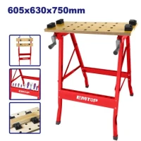 EMTOP EMWE1525 Folding Workbench 100kg Load Capacity 100kg Load