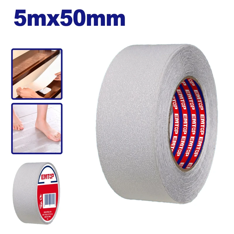 شريط لاصق مضاد للانزلاق شفاف 50 ملم × 5 متر Empn3550 - إيمتوب