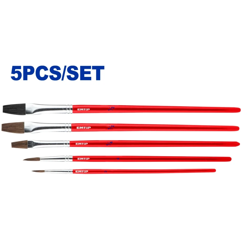 Emtop Set De Pinceles Artisticos 5 Pzs Emxa1K05 - Emtop