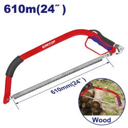 EMTOP 24" Bow Saw EHFE5024: Durable, Lightweight, Ergonomic Grip, Reliable Performance, Ideal for Practice & Training