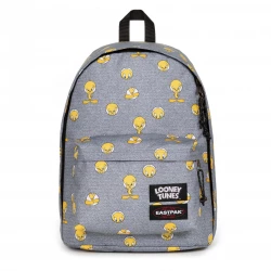 Eastpak Out Of Office Backpack – Looney Tunes Tweety Grey– 27 L, 44 × 29 × 22 cm, 500 g, Padded 13″ Laptop Sleeve