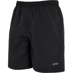 Zoggs Unisex Penrith Ecodura Swimming Shorts - Chlorine Resistant Swim Trunks in Black, Size M