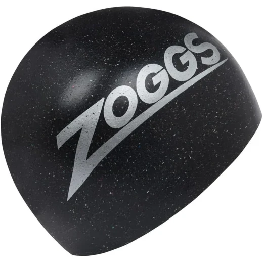 Zoggs Women's Easy Fit Eco Swimming Cap - Recycled Silicone & Ideal for Long Hair in Black Zoggs Women's Easy Fit Eco Swimming Cap - Recycled Silicone & Ideal for Long Hair in Black