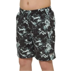 Zoggs Boys 15" Quick-Dry Hydro Swim Shorts Marble Smoke