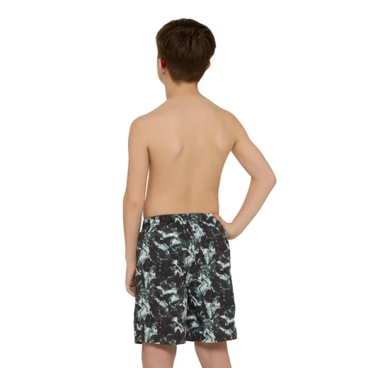 Zoggs Boys 15" Quick-Dry Hydro Swim Shorts Marble Smoke - Zoggs - Image 3