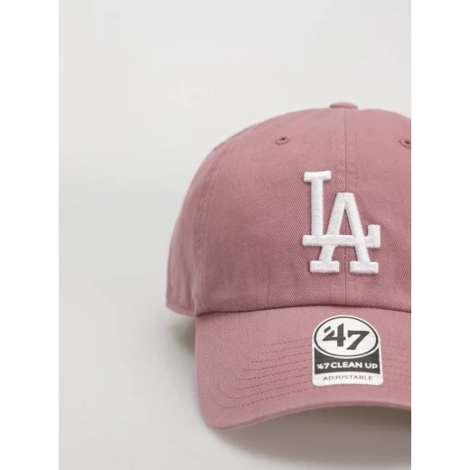 47 Brand MLB Los Angeles Dodgers Cap Pink Mauve 100% Cotton Adjustable - 47 Brand - Image 2