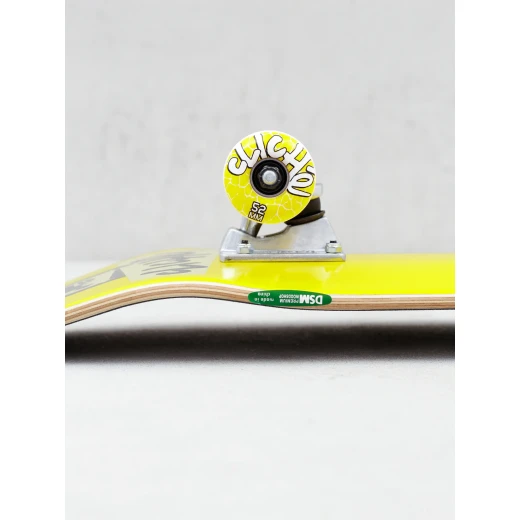 Cliche Document Skateboard Yellow – Classic skateboard deck with vibrant colorway and medium concave ideal for versatile riding and all skaters - Cliche - Image 3