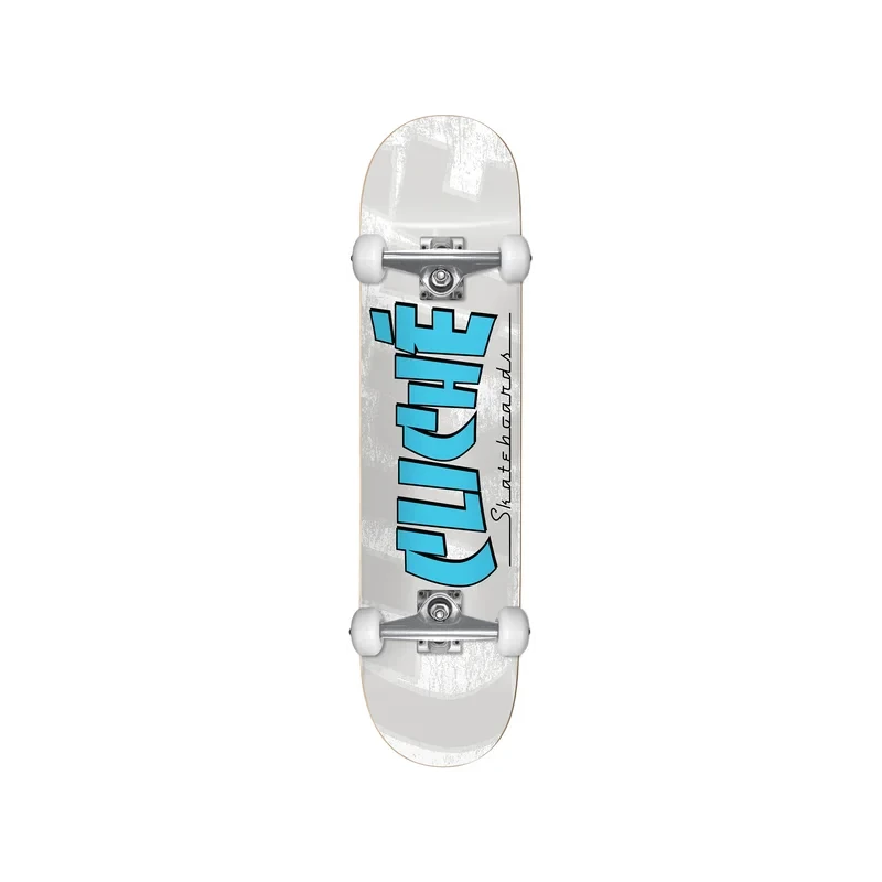 CLICHé Banco Blue White 8" Complete Skateboard - Cliche