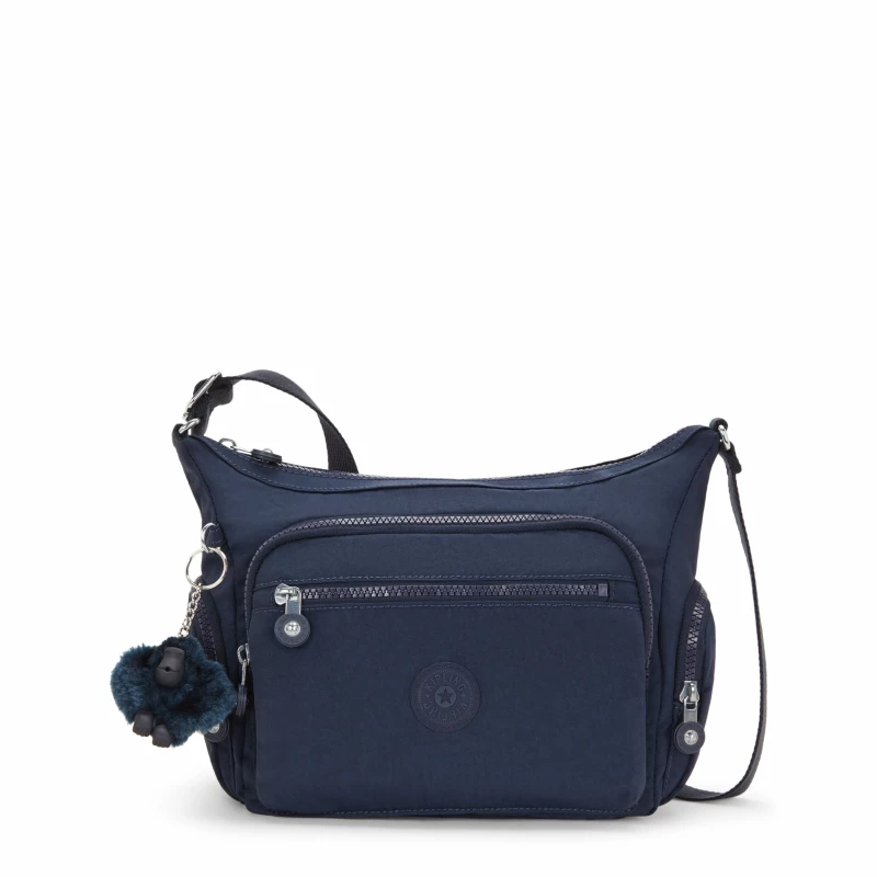 Kipling Gabbie S Crossbody Bag, Small Lightweight Shoulder Purse for Women, Blue Bleu 2, 100% Polyamide, 7L Capacity, 29 x 16.5 x 22 cm - Kipling