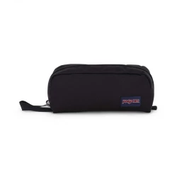 JanSport Perfect Pouch Black Organizer Bag 2.5L for Everyday Carry, Durable Fabric Construction, Multiple Interior and Exterior Pockets, Compact Design 9x4x3 Inch for Essentials