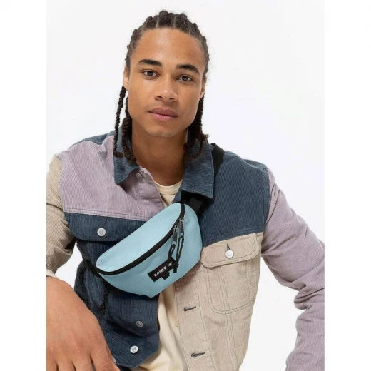 Eastpak Springer Waist Pouch – 2 L Compact Born Blue Main + Back Zip Compartments, Adjustable Belt – 16.5 × 23 × 8.5 cm - Eastpak - Image 4