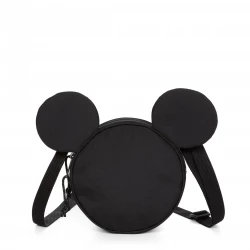 Eastpak Ada Mickey Special  Mini Bag – Black Circular Crossbody – 18 × 18 × 4 cm, 100% Polyester, Adjustable Strap