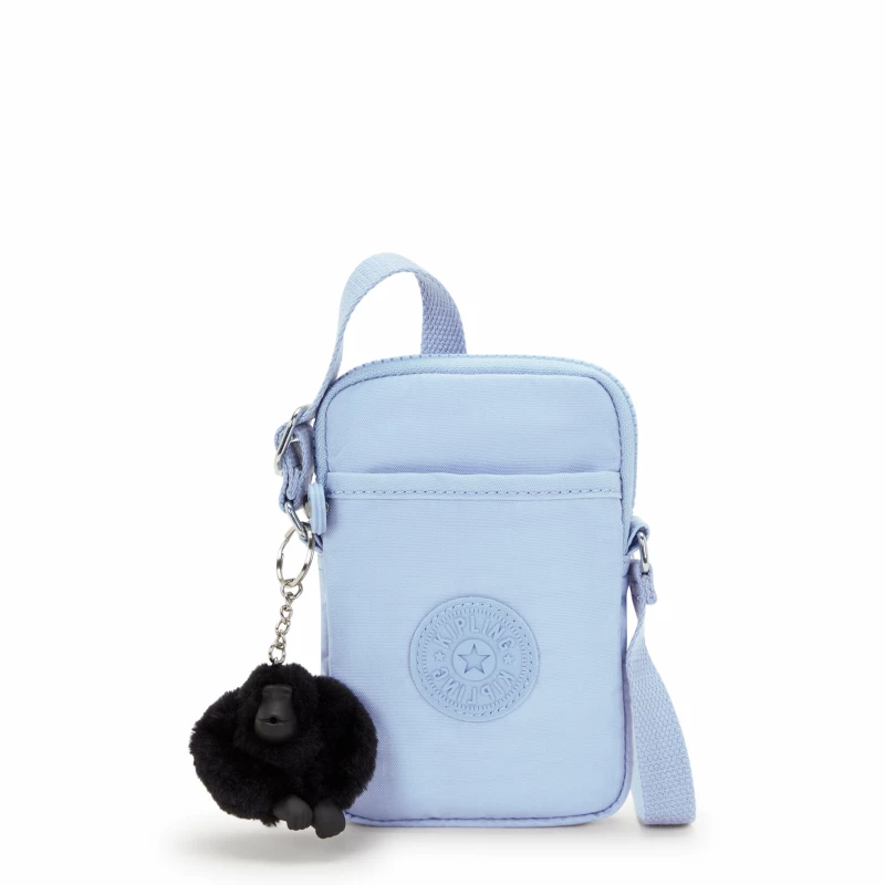 حقيبة تالي للموبايل من كيبلينج – بلون أزرق سماوي غائم – خفيفة وصغيرة، مثالية لحمل الأساسيات - كيبلينج