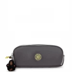 Kipling Gitroy Large Pencil Case, Back to Grey with 3 Compartments, Spacious, Durable & Ideal for School or Office Supplies 23 x 7 x 10 cm - Kipling