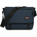 Eastpak Delegate Messenger Bag, Triple Denim, 20L Shoulder, Crossbody Bag, 30.5 × 38.5 × 13 cm, Padded Laptop Sleeve - Eastpak