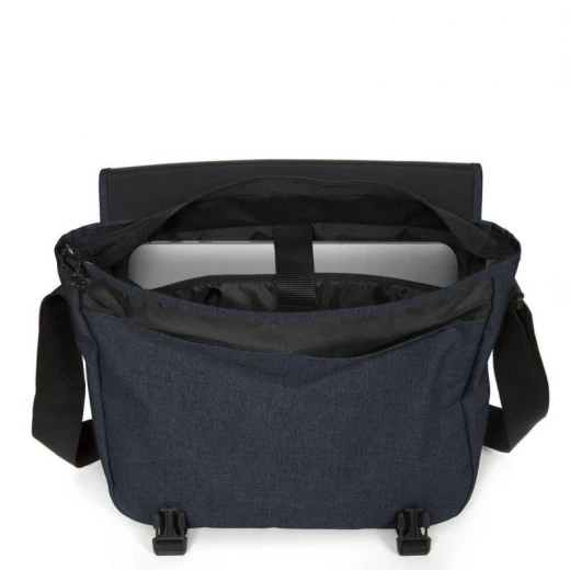 Eastpak Delegate Messenger Bag, Triple Denim, 20L Shoulder, Crossbody Bag, 30.5 × 38.5 × 13 cm, Padded Laptop Sleeve - Eastpak - Image 3