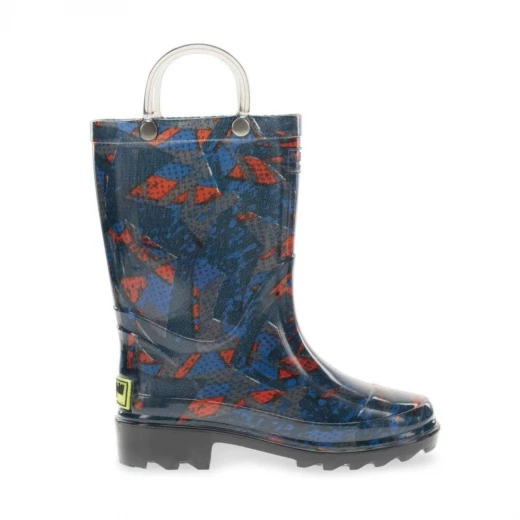 Western Chief Kids Lightning X Lighted Navy PVC Rain Boots Waterproof Size 11 Western Chief Kids Lightning X Lighted Navy PVC Rain Boots Waterproof Size 11