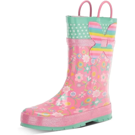 Western Chief Boys Flutter Rain Boot - Waterproof Comfortable Footwear in Flutter Pink, Size 3 Little Kid Western Chief Boys Flutter Rain Boot - Waterproof Comfortable Footwear in Flutter Pink, Size 3 Little Kid