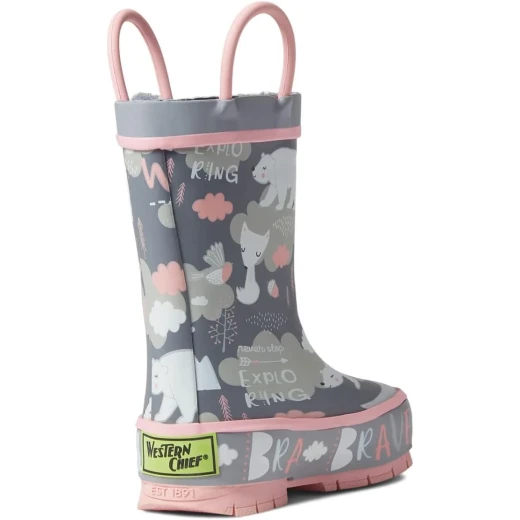 Western Chief Unisex-Child Explore Rain Boot - Waterproof Footwear in Explore Grey, Size 21 EU - Western Chief - Image 4