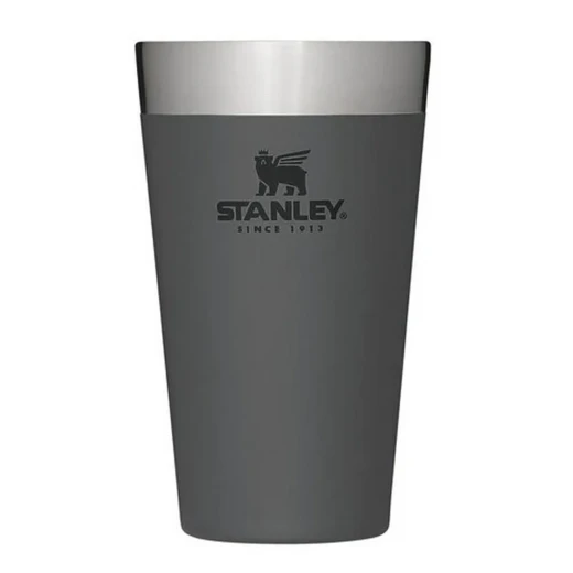 Stanley Adventure Stacking Pint 0.47L Charcoal – Insulated stainless steel cup keeps drinks cold 4h and hot 45m stackable design ideal for camping Stanley Adventure Stacking Pint 0.47L Charcoal – Insulated stainless steel cup keeps drinks cold 4h and hot 45m stackable design ideal for camping