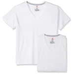 Hanes Men's Comfort Blend V-Neck T-Shirt 4-Pack - Soft Cotton-Poly Blend - Hanes