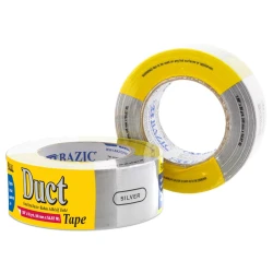 BAZIC Silver Duct Tape 1.88 Inch x 60 Yards – Strong heavy duty tape tears easily ideal for home office repairs bundling and DIY school projects