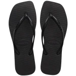 شبشب Havaianas Slim Square نسائي أسود سادة، مقاس 35/36، بتصميم أنيق وعصري، خفيف ومريح، مثالي للاستخدام اليومي والشاطئ والمسبح - هافياناس