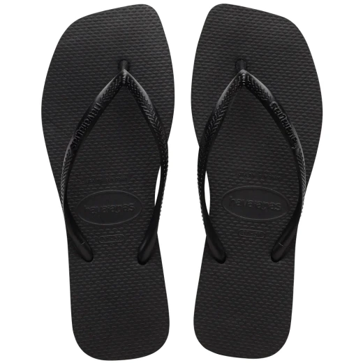 شبشب Havaianas Slim Square نسائي أسود سادة، مقاس 35/36، بتصميم أنيق وعصري، خفيف ومريح، مثالي للاستخدام اليومي والشاطئ والمسبح - هافياناس - Image 2