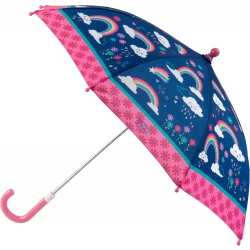 Stephen Joseph Kids' Rainbow Umbrella, Water Resistant, Easy Open/Close, 22 Inch