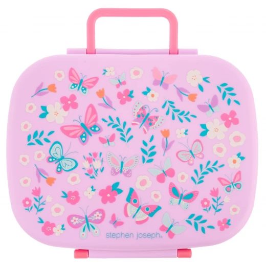 Stephen Joseph Butterfly Bento Box with Removable Tray, BPA Free, 700ml Stephen Joseph Butterfly Bento Box with Removable Tray, BPA Free, 700ml