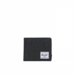 Herschel Roy Coin Wallet Black Crosshatch Travel Wallet - Herschel