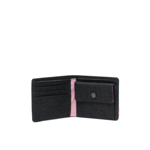 Herschel Roy Coin Wallet Black Crosshatch Travel Wallet - Herschel - Image 2