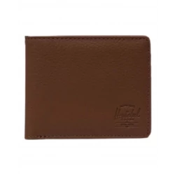 Herschel Roy Vegan Leather Wallet Saddle Brown
