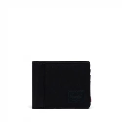 محفظة هيرشل هانك II RFID سوداء - حامل بطاقات وسفر