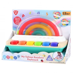 Playgo Toys My Upbeat Rainbow Keyboard Musical Instrument for Toddlers 1-2 Years Old