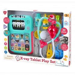 Playgo Toys X-Ray Tablet Medical Playset for Kids, 22-Piece Doctor Kit, Ages 3+