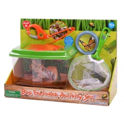 Playgo Bug Explorer Activity Set for Kids, Includes Magnifying Glass, Net, and Tweezers, Ages 3-4