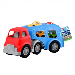 Playgo Toys Car Transporter Playset with 4 Toy Vehicles, 18 Months Plus