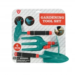 Playgo Toys Gardening Tool Set 6 Pieces for Kids, Outdoor Play, Ages 3+