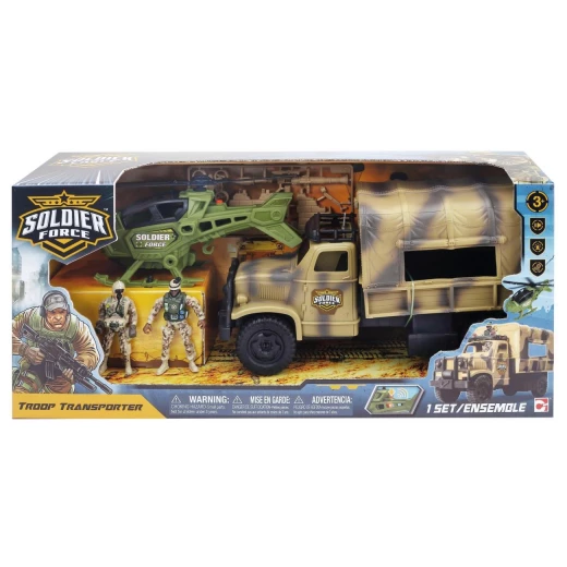 Chap Mei Soldier Force Troop Transporter Military Vehicle Set with Lights and Sound Effects for Kids Chap Mei Soldier Force Troop Transporter Military Vehicle Set with Lights and Sound Effects for Kids