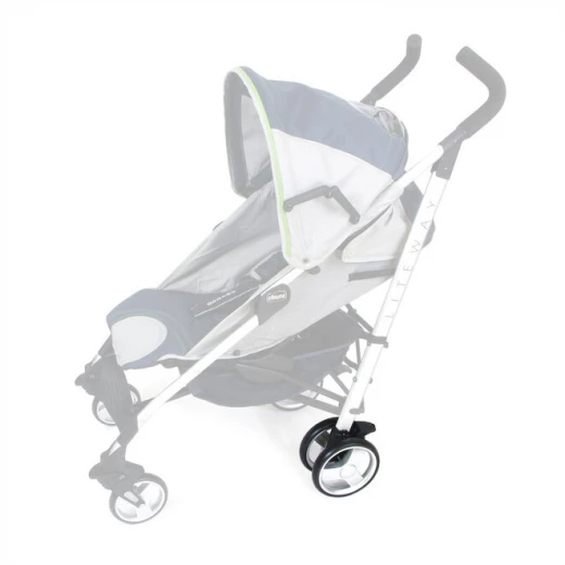 Chicco Liteway Stroller Rear Wheel and Brake Set Replacement Parts for Effortless Maneuvering and Enhanced Safety, Compatible with All Liteway Models, Easy Installation - Chicco - Image 2