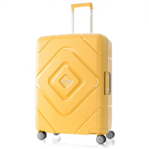 حقيبة American Tourister Trigard دوارة 66 سم صفراء خردلية مع ضمان 3 سنوات حقيبة American Tourister Trigard دوارة 66 سم صفراء خردلية مع ضمان 3 سنوات