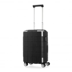 Samsonite Cube 048 Spinner 55/20 Black Antimicrobial Travel Luggage