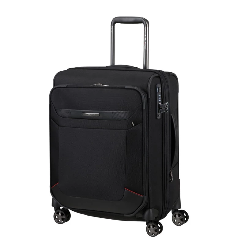 Samsonite Pro-DLX 6 Spinner 55cm Black Carry-On Luggage, 4-Wheel Rolling Suitcase - Samsonite