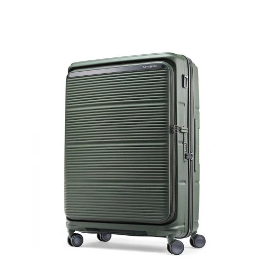 Samsonite Paralux HS Spinner 75cm Olive Green Expandable Luggage with Dual Access Samsonite Paralux HS Spinner 75cm Olive Green Expandable Luggage with Dual Access