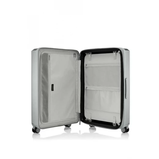 Samsonite EVOA Z Spinner 75/28 EXP Large Silver Hardside Expandable Luggage with Aero-Trac Wheels and TSA Lock - Samsonite - Image 4