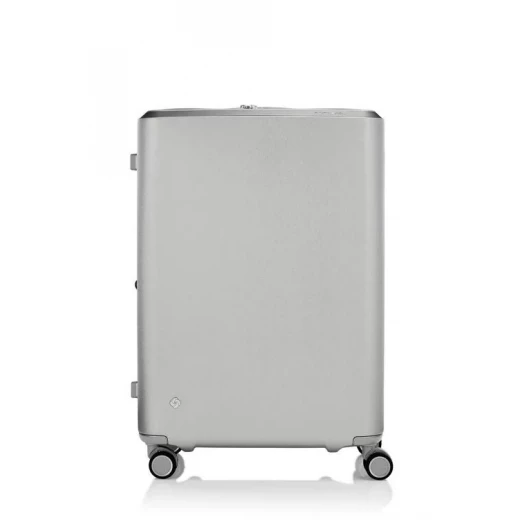 Samsonite EVOA Z Spinner 75/28 EXP Large Silver Hardside Expandable Luggage with Aero-Trac Wheels and TSA Lock Samsonite EVOA Z Spinner 75/28 EXP Large Silver Hardside Expandable Luggage with Aero-Trac Wheels and TSA Lock